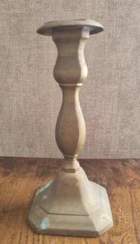 Ancien bougeoir laiton 19 - laiton,