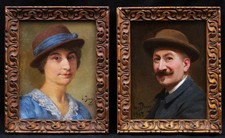 Paire tableaux encadrés