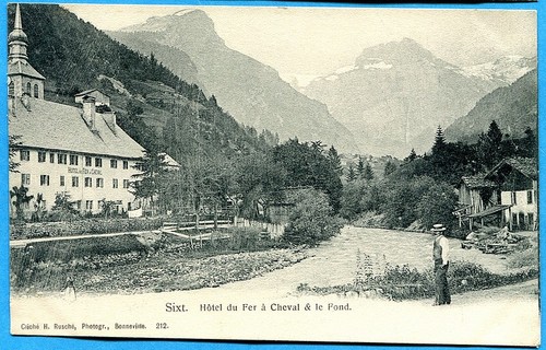 Cpa sixt hôtel - du, fer