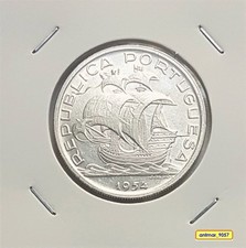 Portugal - 10 Escudos 1954 - Argent - CARAVELLE - Silver - SHIP - * UNC *