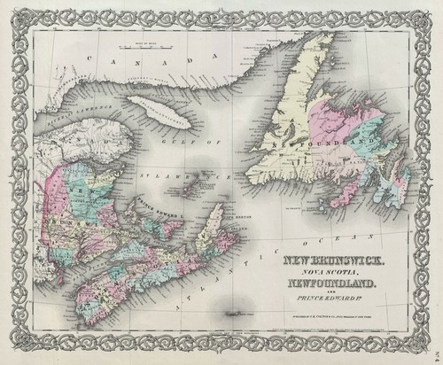 1856 colton map - colton, canada's