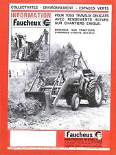 LUCÉ ( 28 ) FAUCHEUX MANUTENTION HYDRAULIQUE / PROSPECTUS de 1980