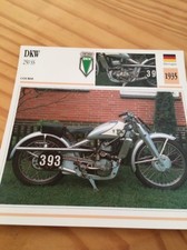 DKW 250 SS 1935 Carte moto Collection Atlas Allemagne