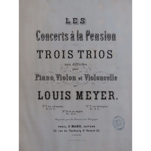 Meyer louis trio piano - meyer,