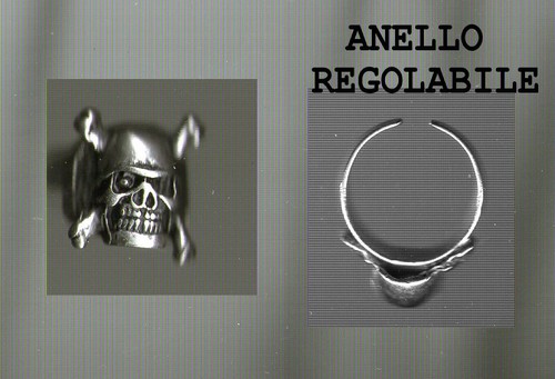 Anneau tête mort crâne - tête, de