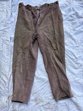 Ancien Pantalon Paysan En Velours Côtelé À Côté Patchwork 1900 Ouvrier Blaude