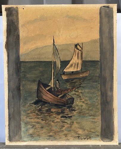 Aquarelle signée bas à - aquarelle,