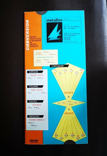 1966 règle calcul omaro - règle,