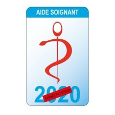 Caducée aide soignant logo 530 sticker autocollant