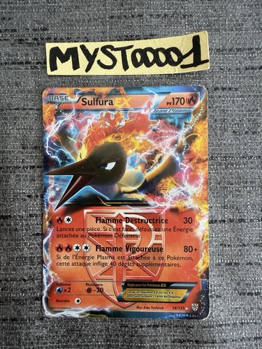 Carte pokémon sulfura - carte, ex