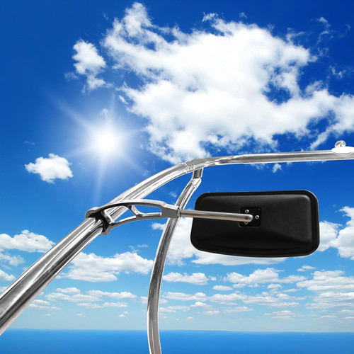 Wakeboard tower mirror - wakeboard, chrome
