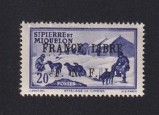Timbre Saint-Pierre et Miquelon colonie Français N° 252, 20 c gomme ** LUXE 2507