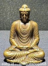 1,8 "Old Tibet copper bronze Buddhism Shakyamuni Amitabha Buddha Statue