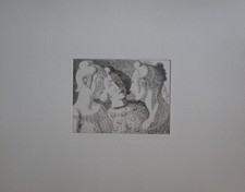 Gravure  LES TROIS FEMMES  Signé Robert LEPELTIER