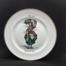 Assiette vintage en porcelaine de Limoges signée, 19 cm, assiette décorative