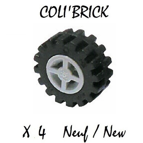 Lego 4624c06 pneu roue - 4x,