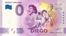 Billet Souvenir 2025 Italie Diego Maradona