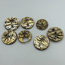 Paquet De 7 Assortiment Ancien / Vintage Poche Montre Mouvements Parts