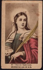 Image pieuse ancianne Santa