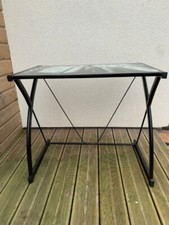 Bureau informatique, bureau ordinateur métal noir