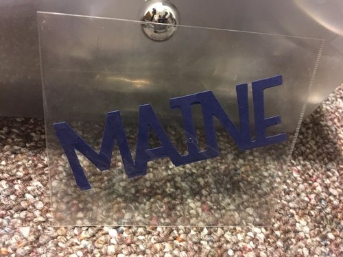 Maine scrapbook cut out - cut,