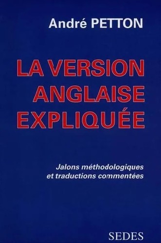 Version anglaise expliquée - version,