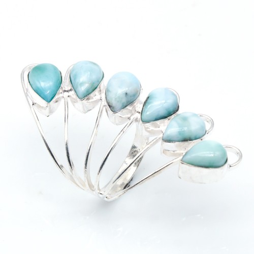 Natural larimar gemstone - natural, .925