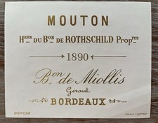Étiquette Château Mouton