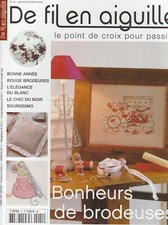 De fil en aiguille N°41 point croix Bonheurs brodeuses V.  Enginger P. Samouilof