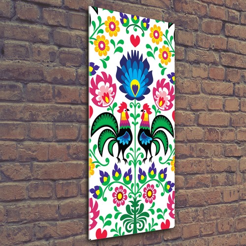 Tulup tableau sur verre - tableau,