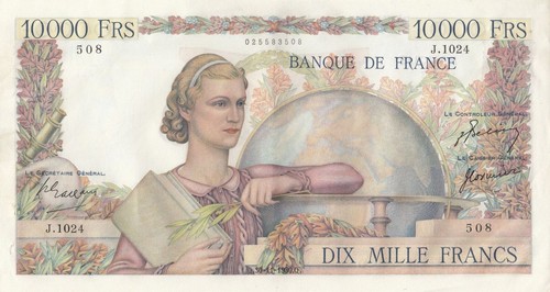 France 10000 francs génie - france,