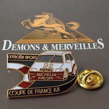 Pin's Folies ❤️ Demons Citroën AX Michelin Facom Rallye Bandeau Noir