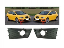 Neuf Avant Pare-Choc Foglight Grille Paire Noir Set Seat Leon Fr / Cupra 09 - 12
