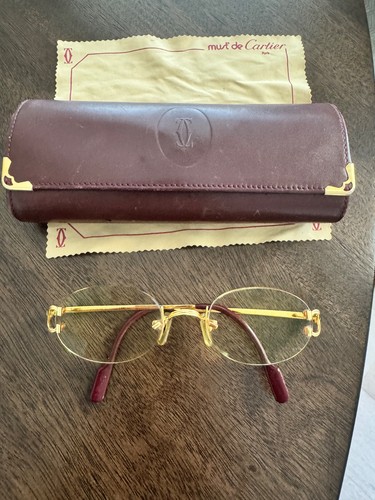 Vintage cartier rimless oval - vintage,