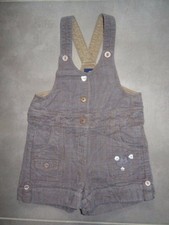 Salopette à bretelles short