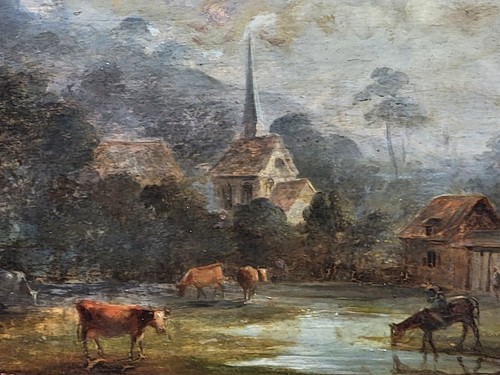 Antique painting animated - painting.,