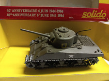 Solido 1/50, char Sherman M4A3, 40e Anniv Débarquement 44, WW2, Neuf, Rare (88)