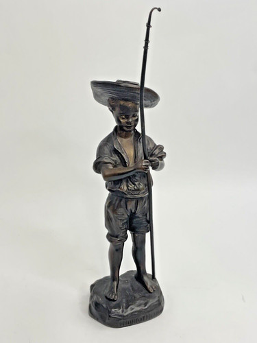 Bronze figure hereux pecheur - figure,,