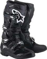 Bottes Alpinestars Tech 7 Motocross Enduro Noires Taille 10 (44,5)