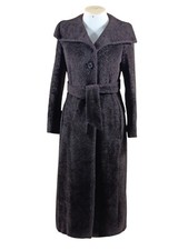 MaxMara Manteau Long Femme Marron Taille 40 Alpaga & Laine Vierge Tres Bon État