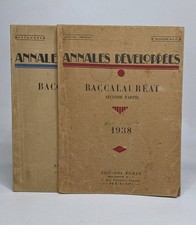 Lot de deux Annales développées : Baccalauréat seconde partie -