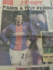 ?Journal L' équipe 08/03/2001 - PSG - Paris a tout perdu - Football