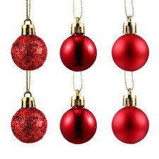  48pcs boule suspendue de noël arbre de noël suspendu décor vitrine ornements