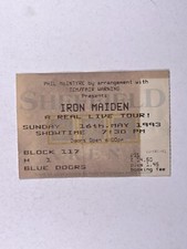 Iron Maiden Ticket A Real Live