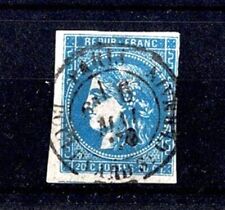 FRANCE STAMP YVERT 46Bh SCOTT # 45 " CERES BORDEAUX 20c ULTRAMARINE" USED F X556