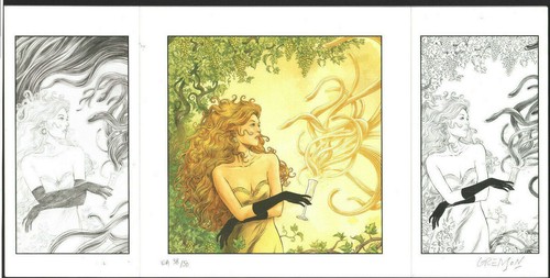 Libris tryptique femme - ex-libris, la