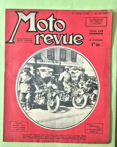Moto revue 851 1939 - revue,