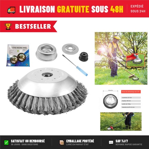 Tête brosse débroussailleuse