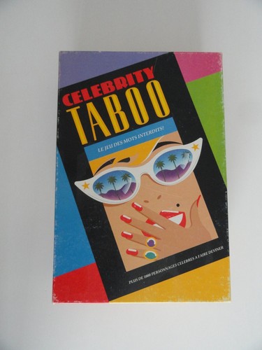 Jeu celebrity taboo - celebrity,