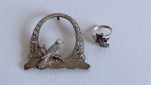 Ancienne bague boucle - et,